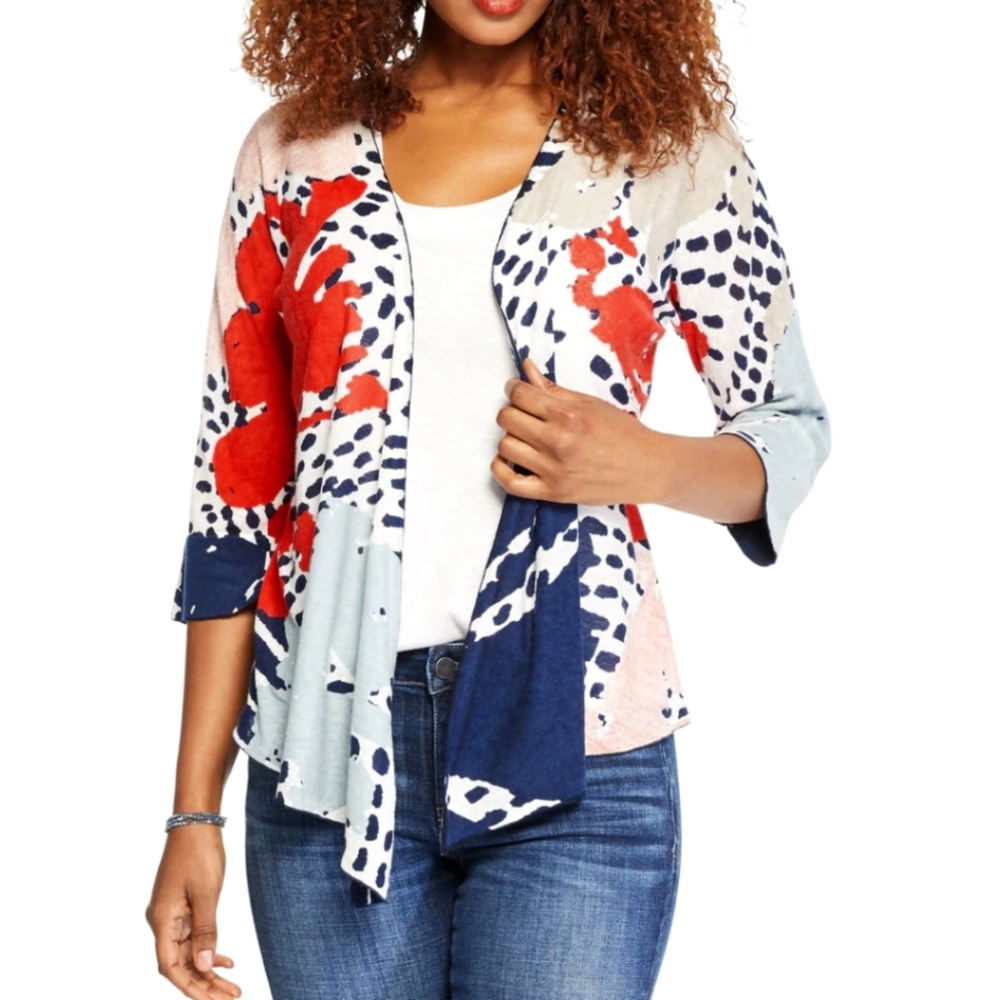 NIC & ZOE Art Scene 4-Way Cardigan ~ NWT